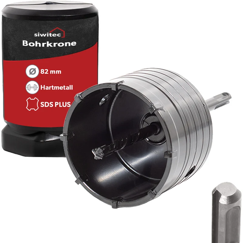 Siwitec SDS Plus Hartmetall Bohrkrone 82 mm