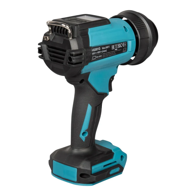 Makita HG 001 GU101 Akku Heißluftgebläse 40 V max. 600 °C + 1x Akku 4,0 Ah + Ladegerät + Koffer