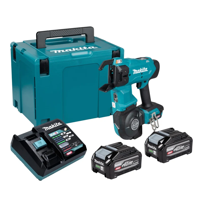 Makita TR 001 GU201 Akku Bewehrungsverbinder 40 V max. 1,6 mm Brushless + 2x Akku 4,0 Ah + Ladegerät + Makpac