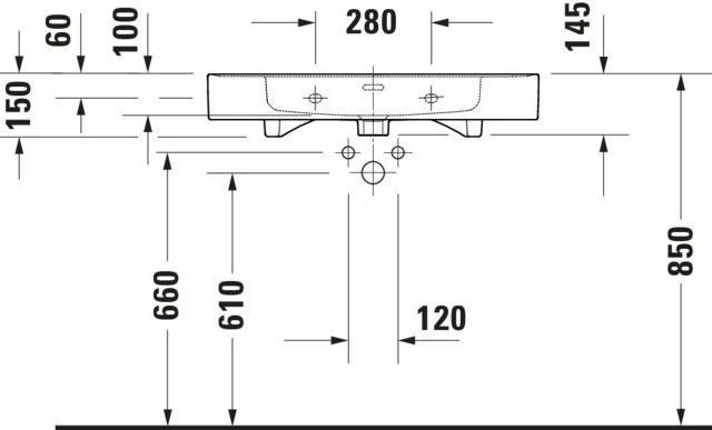 DURAVIT MWT Soleil by Starck, Weiß mit ÜL, mit HLB, 1 HL