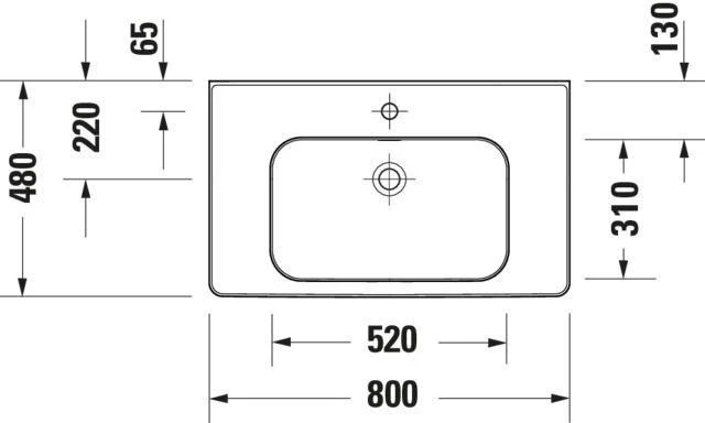 DURAVIT MWT Soleil by Starck, Weiß mit ÜL, mit HLB, 1 HL