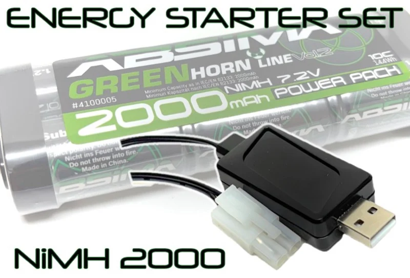 Absima RC Energy Starter Set 2000 (NiMH/USB)