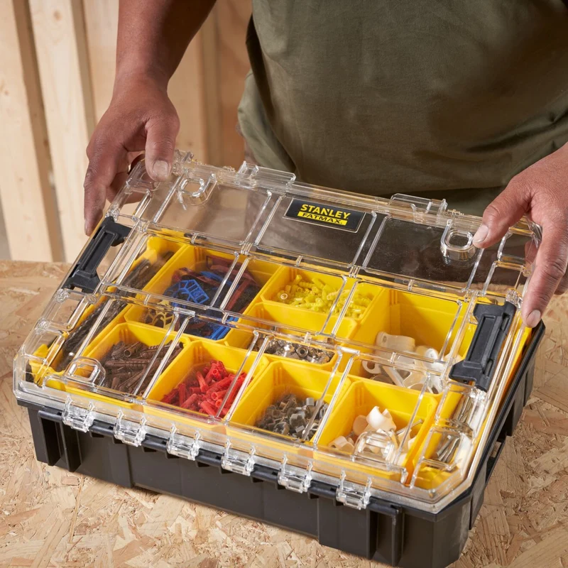 STANLEY FATMAX PRO-STACK Organizer ( FMST82967-1 ) Mobile Werkstatt 440 x 337 x 119 mm 10 Fächer