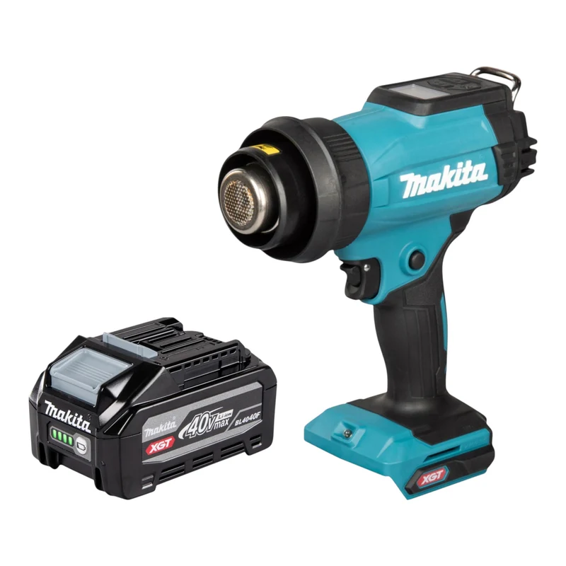 Makita HG 001 GU101 Akku Heißluftgebläse 40 V max. 600 °C + 1x Akku 4,0 Ah + Koffer - ohne Ladegerät