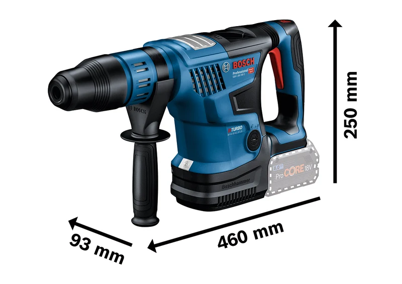 Bosch Akku-Bohrhammer BITURBO mit SDS max GBH 18V-36 C, Handwerkerkoffer