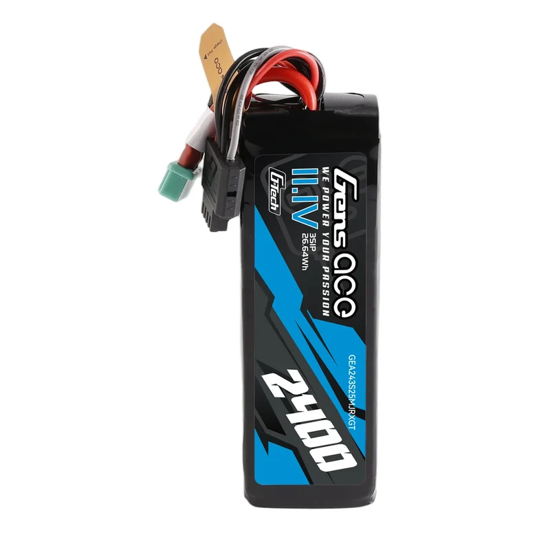 Gens Ace Mini G-Tech 2400mAh 11.1V 3S1P 25C LiPo-Akkupack für Empfänger