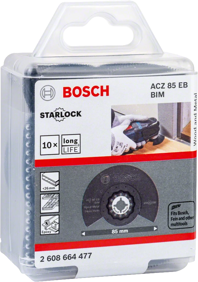 Bosch Starlock Segmentsägeblatt BiM ACZ 85 EB für Holz oder ungehärtetes Metall