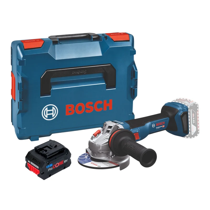 Bosch GWS 18V-11 Professional Akku Winkelschleifer 18 V 125 mm Brushless + 1x ProCORE Akku 5,5 Ah + L-Boxx - ohne Ladegerät