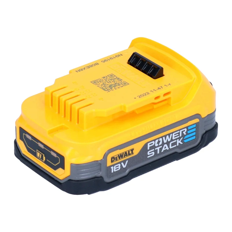 DeWalt DCB 1104 E3T Akku Starter Set 18 V mit 3x Powerstack Akku 1,7 Ah + DCB 1104 Ladegerät + TSTAK