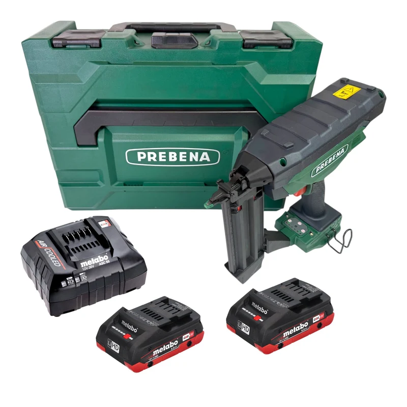 Prebena PKT-3-J55 Akku Nagler 18 V 16 - 55 mm CAS + 2x LiHD Akku 4,0 Ah + Ladegerät
