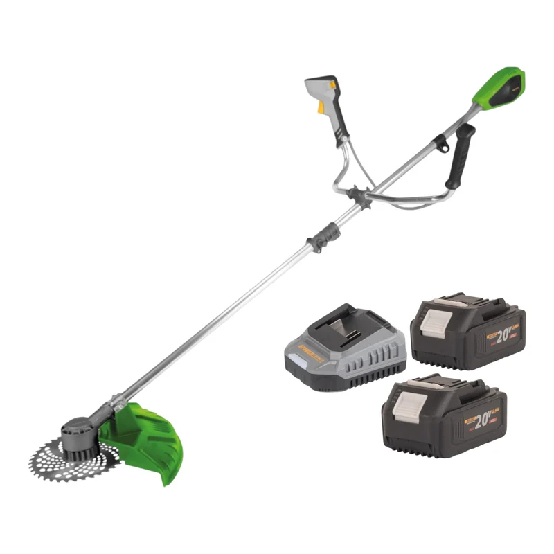 Procraft PTA-31-BB Akku Freischneider 20 V 420 mm Brushless + 2x Akku 4,0 Ah + Ladegerät