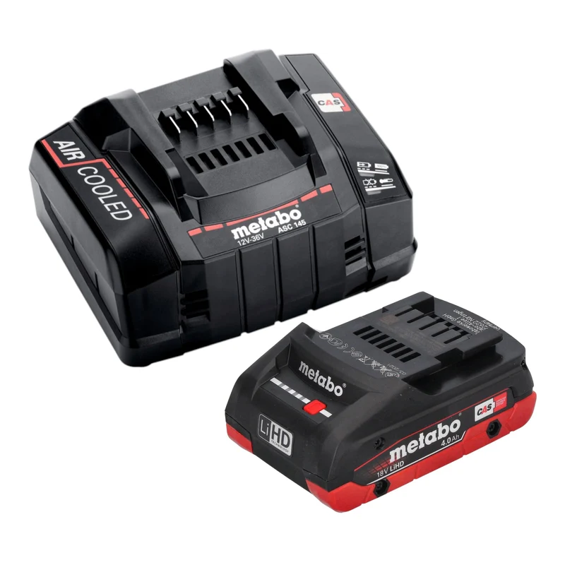 Metabo W 18 7-125 Akku Winkelschleifer 18 V 125 mm + 1x LiHD Akku 4,0 Ah + Ladegerät
