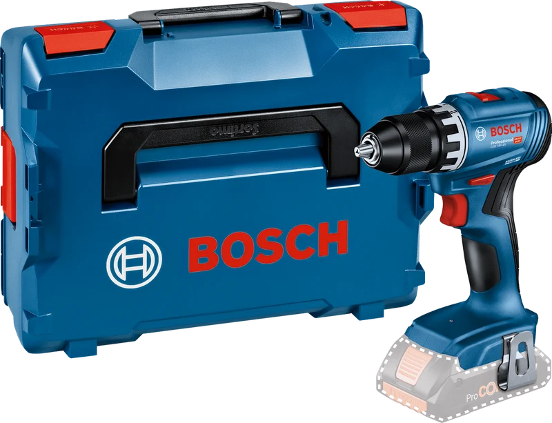 Bosch Professional GSR 18V-45 Akku-Bohrschrauber (13 mm Bohrfutter, 45 Nm Drehmoment, Solo, in L-BOXX 136)