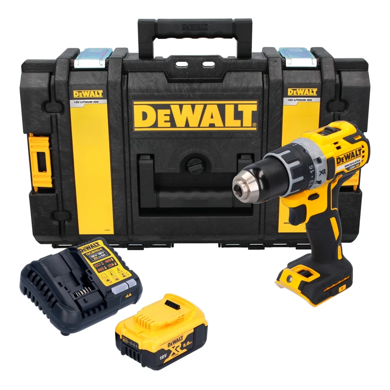 DeWalt DCD 791 P1 Akku Bohrschrauber 18 V 70 Nm Brushless + 1x Akku 5,0 Ah + Ladegerät + Tough Box