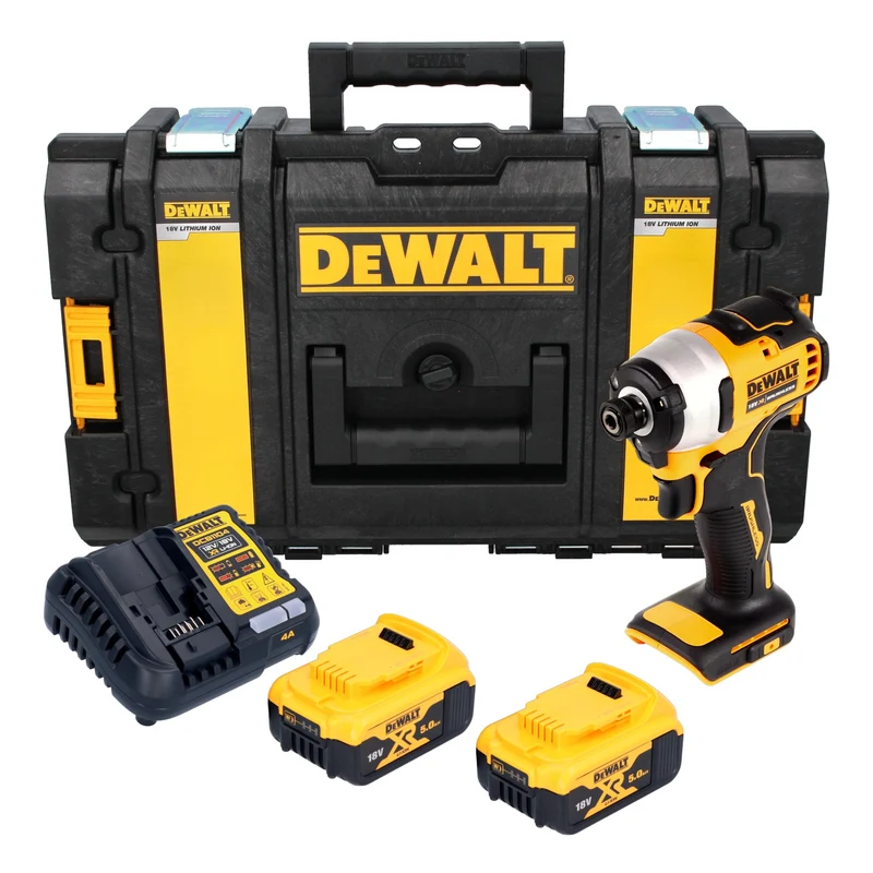 DeWalt DCF 809 P2 Akku Schlagschrauber 18 V 1/4" Brushless + 2x Akku 5,0 Ah + Ladegerät + Tough Box