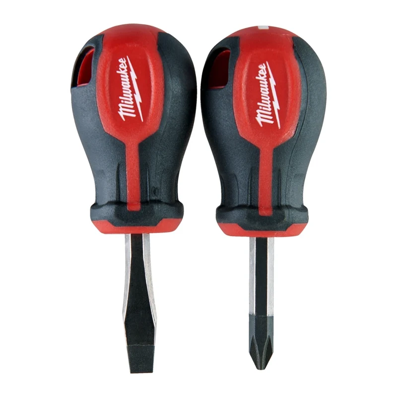 Milwaukee 2-teiliges Set PZ/SL Schraubendreher Tri-Lobe Stubby
