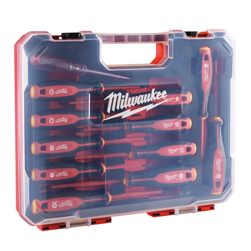 Milwaukee Tri-Lobe VDE Schraubendreher Set SL/PH/PZ/T 12 tlg.