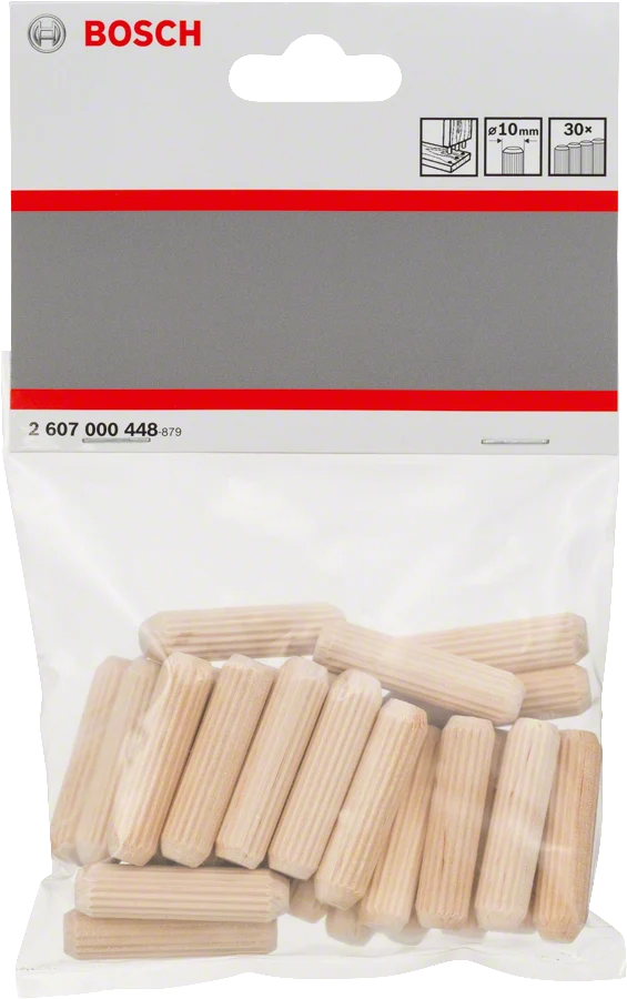 Bosch Holzdübel 10 mm, 40 mm, 30er-Pack