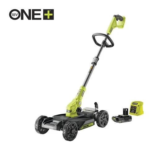 RYOBI RY18LMC30A-120 3-in-1-Akku-City-Rasenmäher 30cm Schnittbreite mit 1x 2.0 Ah Akku und Lader (5133005918)