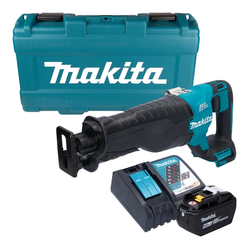 Makita DJR 187 ZK Akku Reciprosäge Säbelsäge 18 V Brushless + 1x Akku 9,0 Ah + Ladegerät + Koffer