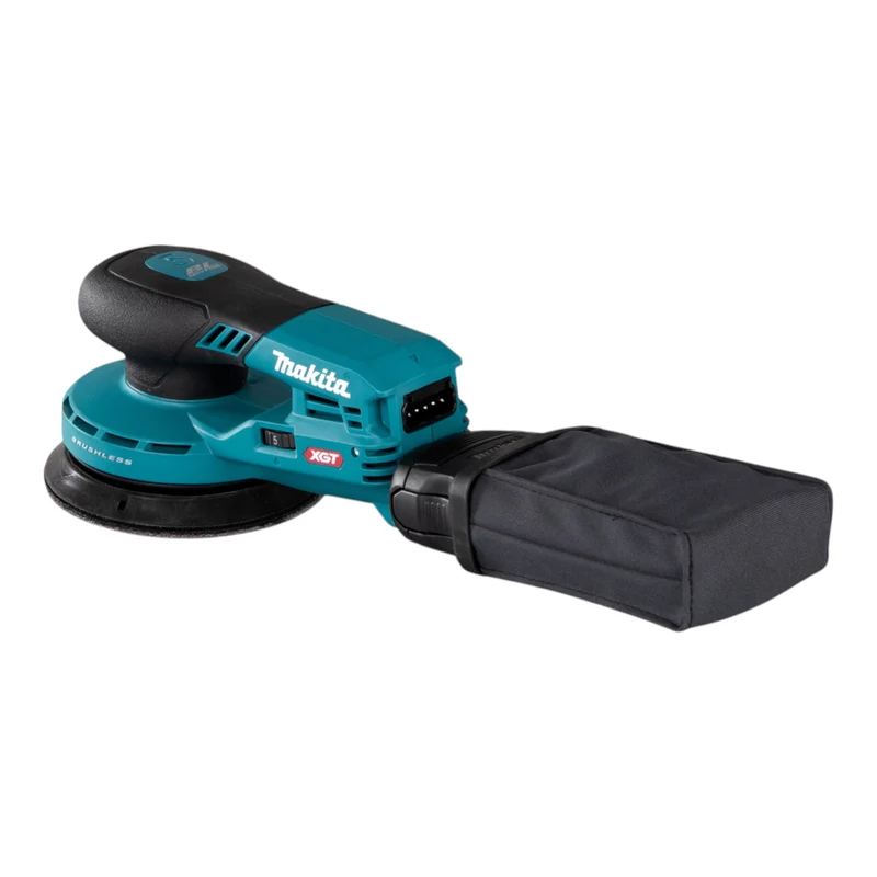 Makita BO 001 CGU201 Akku Exzenterschleifer 40 V max. 125 mm 5,0 mm Hub Brushless + 2x Akku 4,0 Ah + Ladegerät