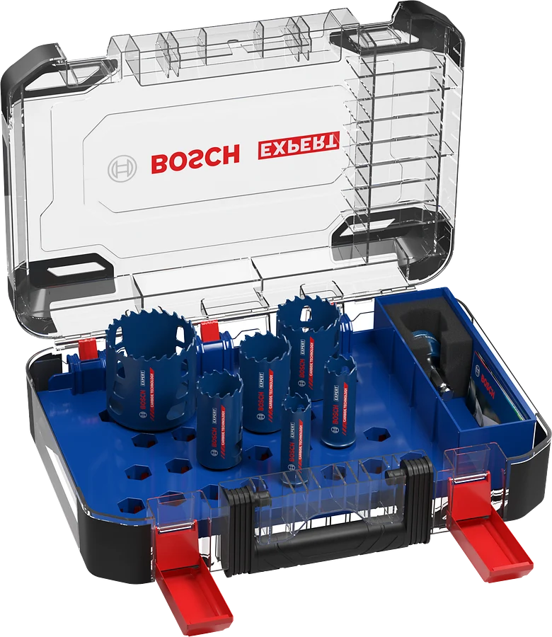 Bosch EXPERT Tough Material Lochsäge-Set, 22/25/35/40/51/68 mm, 9-tlg.