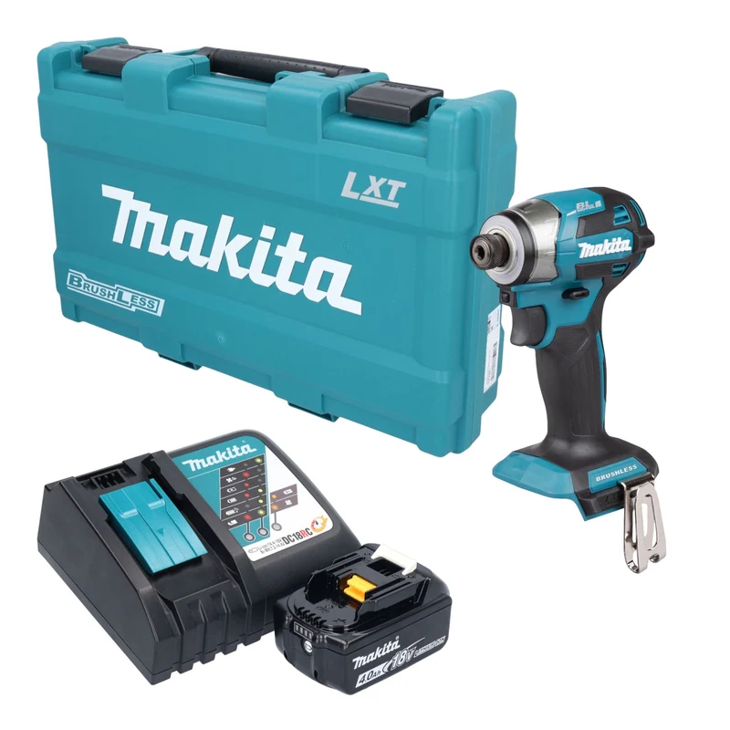 Makita DTD 173 RM1K Akku Schlagschrauber 18 V 180 Nm 1/4" Brushless + 1x Akku 4,0 Ah + Ladegerät + Koffer