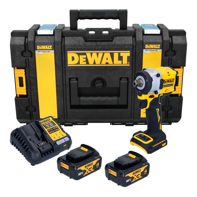 DeWalt DCF 922 M2 Akku Schlagschrauber 18 V 406 Nm 1/2" Brushless + 2x Akku 4,0 Ah + Ladegerät + Tough Box