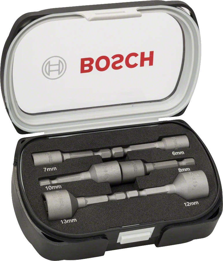 Bosch Extra Hard-Steckschlüssel Set 1/4" SW 6 – 13 mm 6tlg.