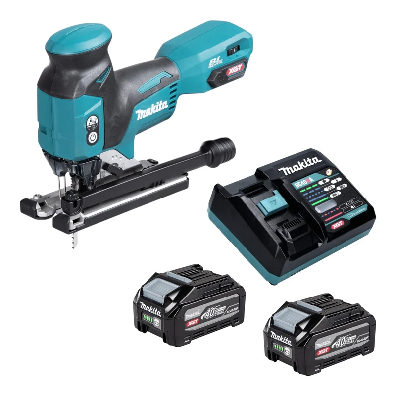 Makita JV 001 GU201 Akku Stichsäge 40 V max. 135 mm Brushless + 2x Akku 4,0 Ah + Ladegerät