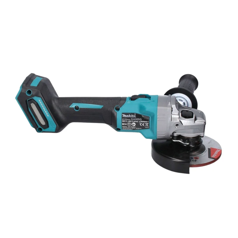 Makita GA 005 GU201 Akku Winkelschleifer 40 V max. 125 mm Brushless XGT + 2x Akku 4,0 Ah + Ladegerät