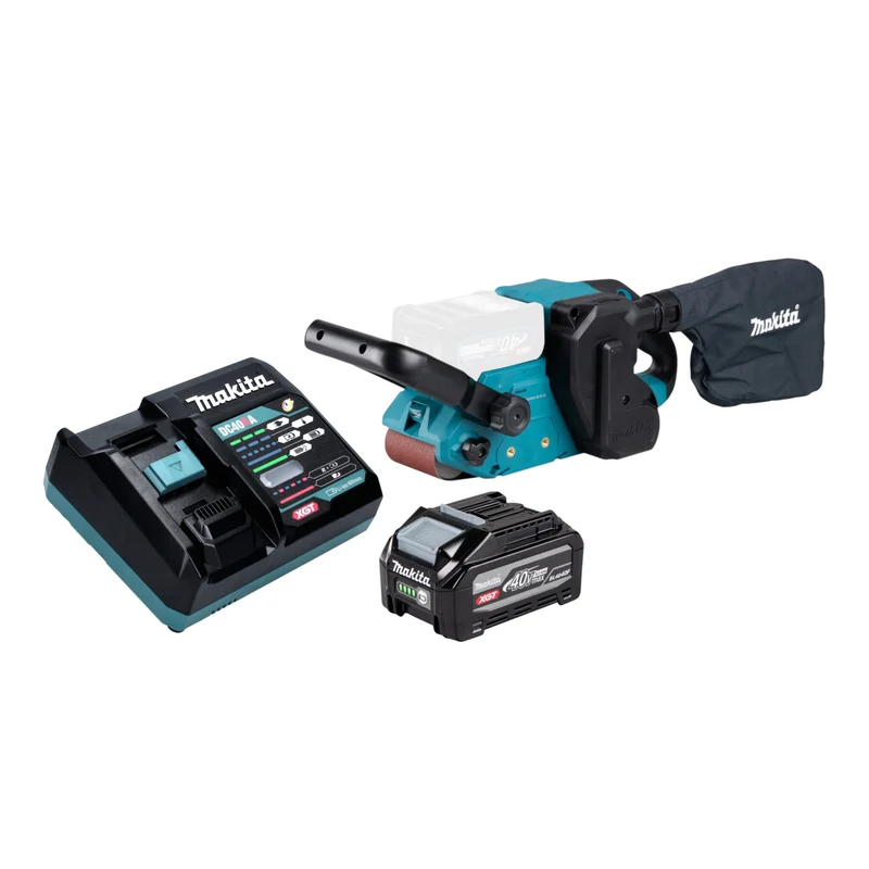 Makita BS 001 GU101 Akku Bandschleifer 40 V max. 76 x 533 mm Brushless + 1x Akku 4,0 Ah + Ladegerät