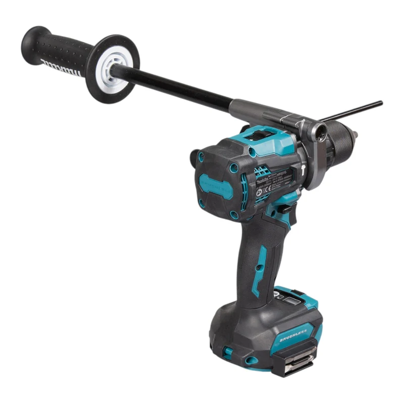 Makita HP 001 GU201 Akku Schlagbohrschrauber 40 V max. 140 Nm Brushless + 2x Akku 4,0 Ah + Ladegerät + Makpac