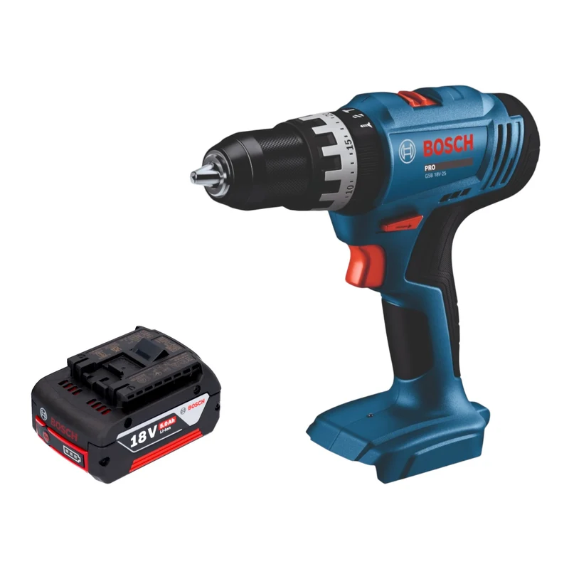 Bosch GSB 18V-25 Professional Akku Schlagbohrschrauber 18 V 56 Nm + 1x Akku 5,0 Ah - ohne Ladegerät
