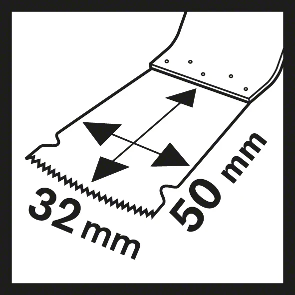 Bosch HCS Tauchsägeblatt AIZ 32 EPC Wood, 50 x 32 mm, 5er-Pack