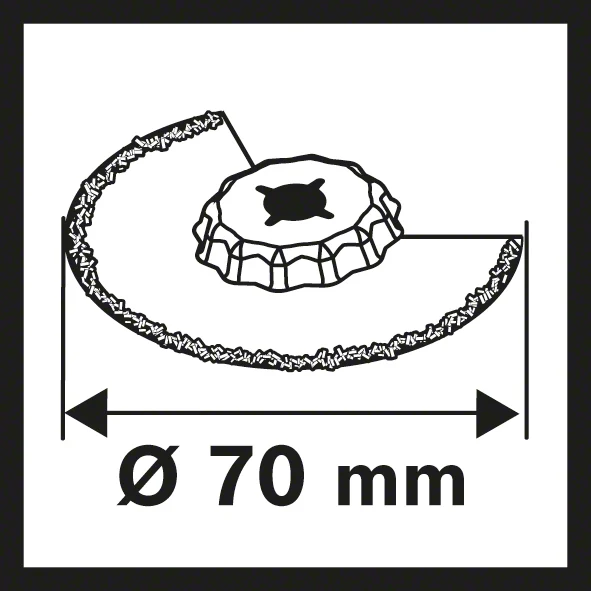 Bosch Schmalschnitt-Segmentsägeblatt ACZ 70 RT5 (Starlock, Carbide-RIFF, Besonders feine Schnitte zum Ausfräsen)