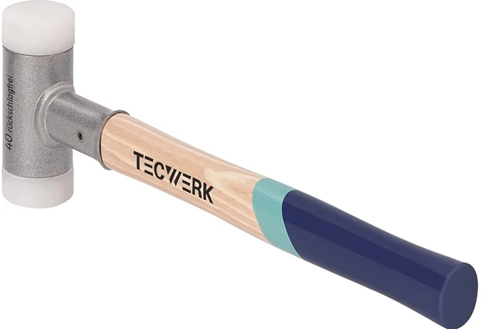 TECWERK Schonhammer 420 mm Kopf-D. 60 mm Hickory rückschlagfrei hart