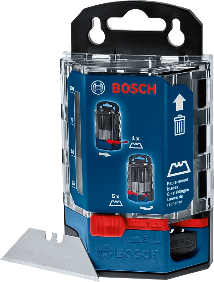 Bosch Professional Trapezklinge 62x15 mm im Klingenspender 50 Stück