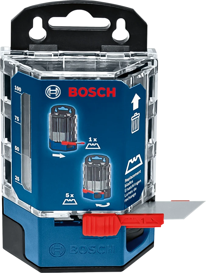 Bosch Professional Trapezklinge 62x15 mm im Klingenspender 50 Stück