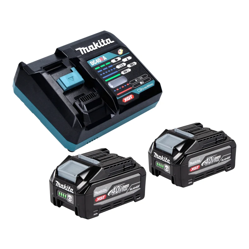 Makita RP 001 GU201 Akku Oberfräse 40 V max. 12 mm Brushless + 2x Akku 4,0 Ah + Ladegerät