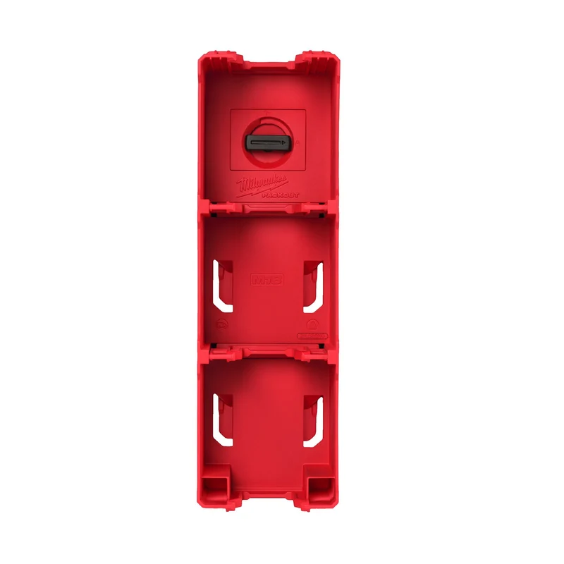 Milwaukee PACKOUT M18 Akkuhalter (Wandhalter, bietet Platz für bis zu 4 x M18 Akku)