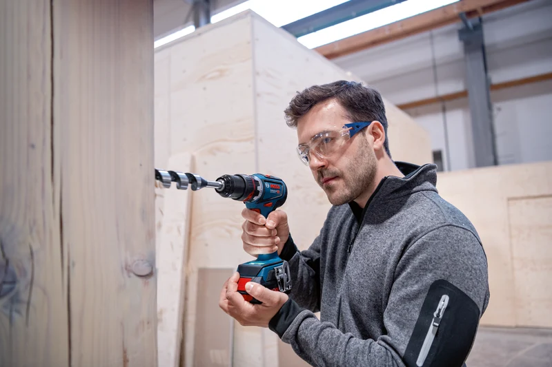 Bosch Professional GSR 18V-90 FC Akku-Bohrschrauber FlexiClick bürstenlos 90 Nm Flexiclick mit 2x 18V 4.0 Ah ProCore in L-Boxx 136