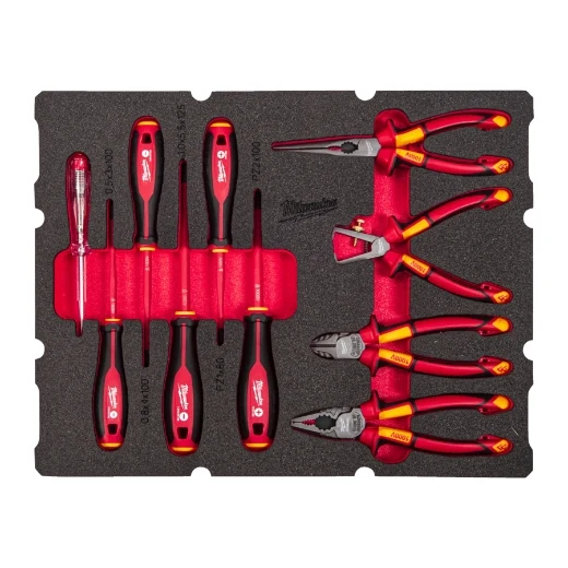 Milwaukee PACKOUT Einlage VDE Schraubendreher & Zangen 10 tlg. (4932493637)