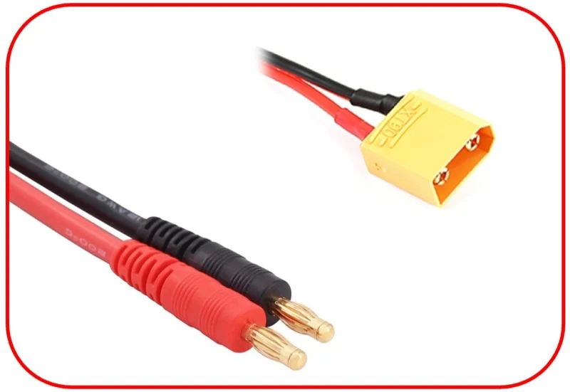 Absima Ladekabel 4mm Goldkontaktstecker - XT90 300mm