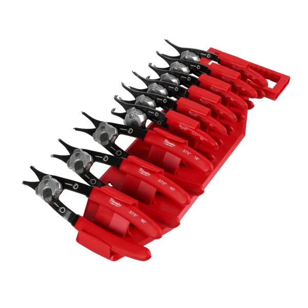 Milwaukee 9-teilig, 0,9 mm / 1,2 mm / 1,8 mm, für Größe A0-A2 / J0-J2 Sicherungsringzangen-Set