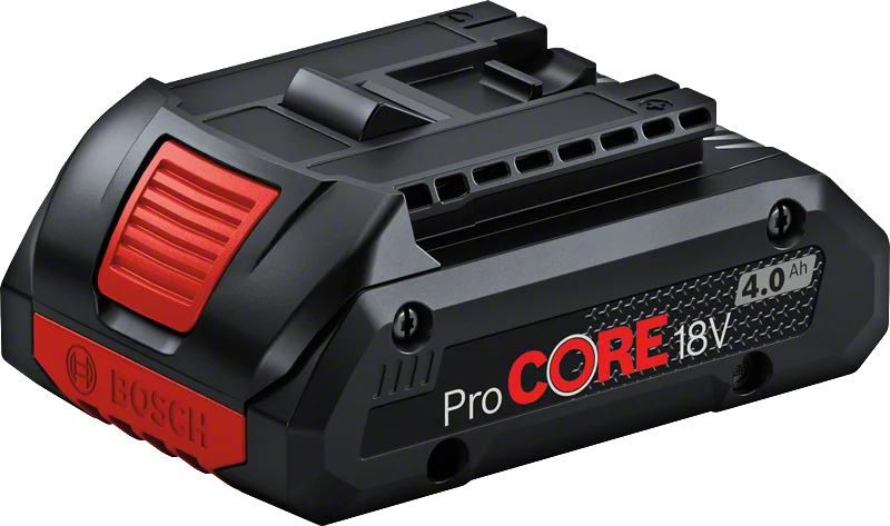 Bosch PRO Akku ProCORE18V 4.0 Ah (18,0 V / 4,0 Ah, AMPShare Akkupack, kompakte Größe)
