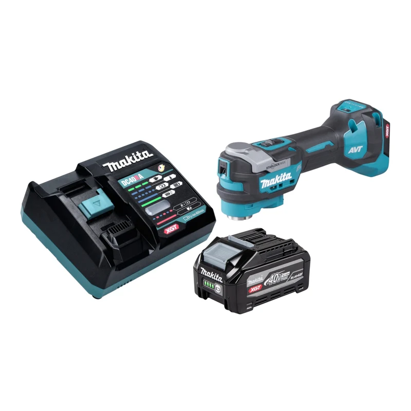 Makita TM 001 GU101 Akku Multifunktionswerkzeug 40 V max. Starlock Max Brushless + 1x Akku 4,0 Ah + Ladegerät