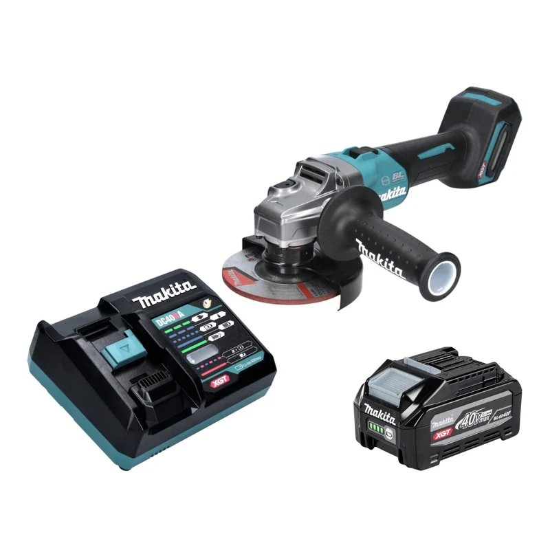 Makita GA 005 GU101 Akku Winkelschleifer 40 V max. 125 mm Brushless XGT + 1x Akku 4,0 Ah + Ladegerät