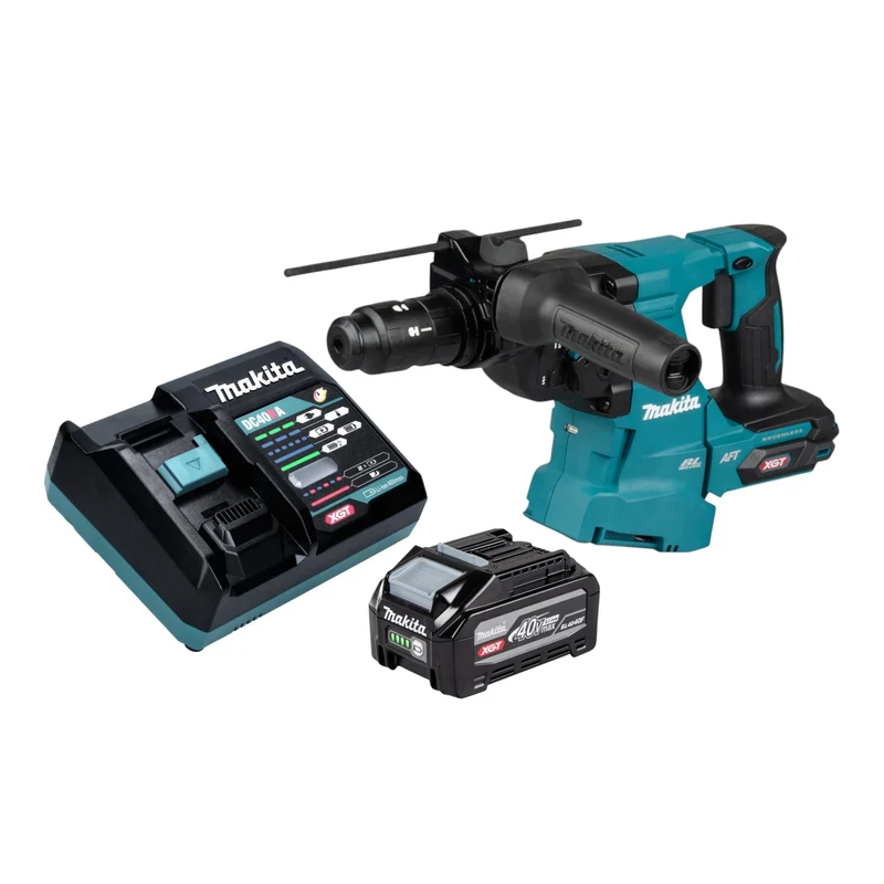 Makita HR 012 GU101 Akku Kombihammer 40 V max. 3,3 J SDS plus Brushless + 1x Akku 4,0 Ah + Ladegerät