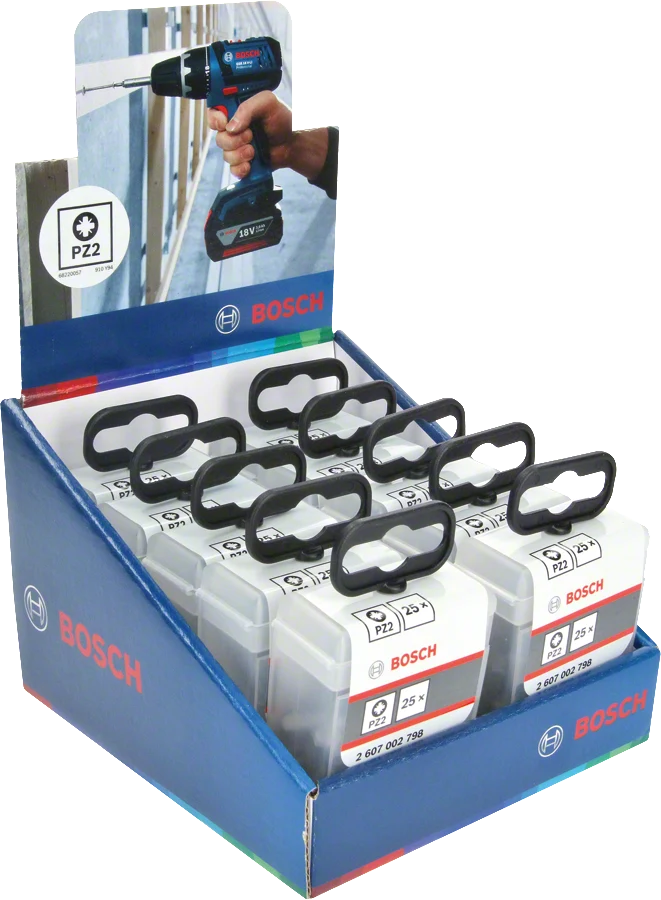 Bosch Extra Hard Schrauberbit-Set PZ2x25 mm (25 Stk. TicTac Box)